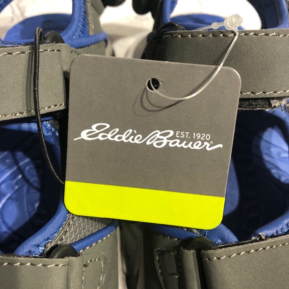 NIB! KIDS Eddie Bauer Mikey Sandal Blue & Gray - Picture 9 of 12